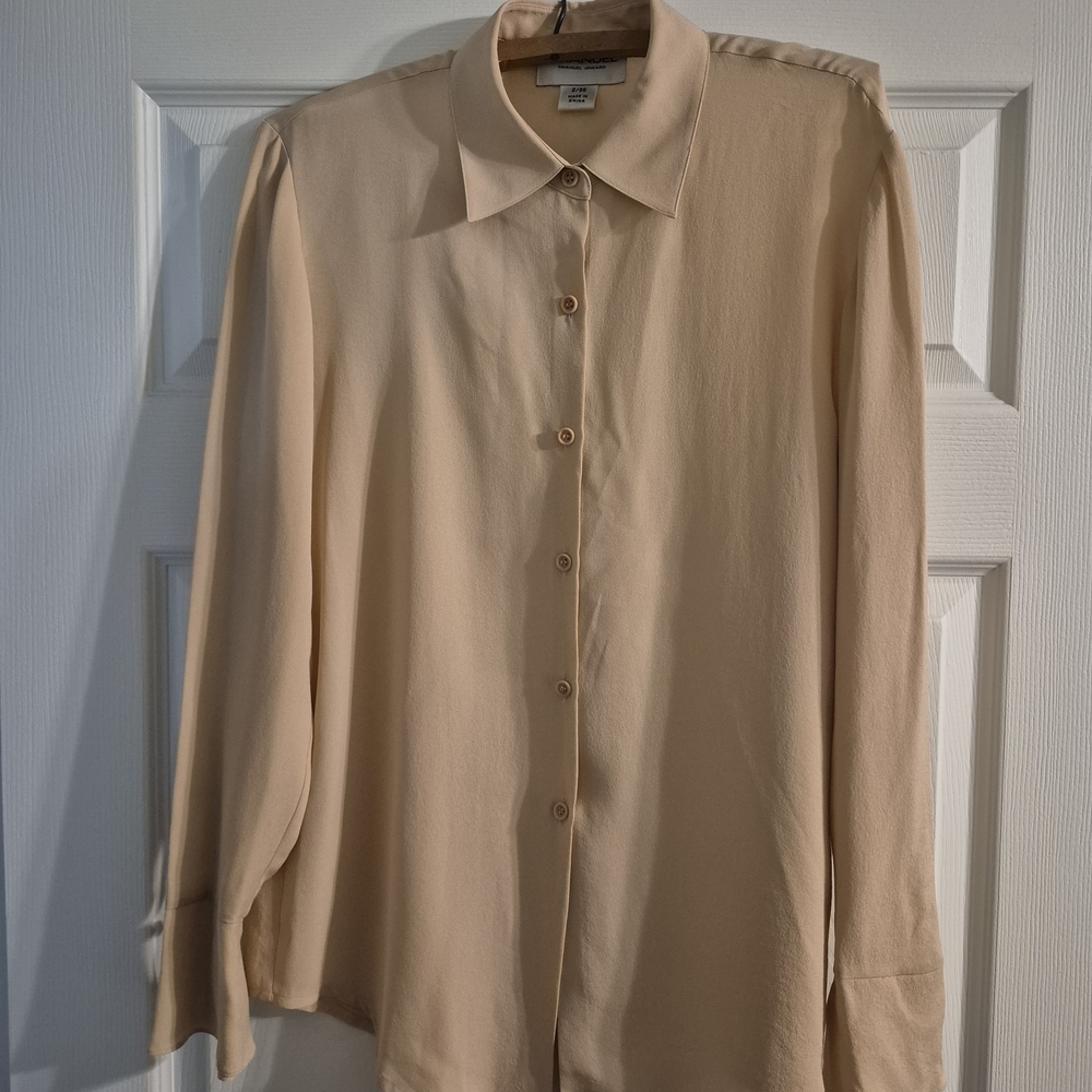 Emanuel Ungaro Peach Silk Blouse
